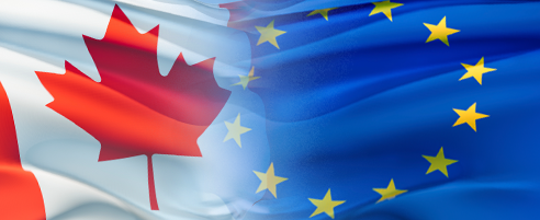 Cdn EU flags