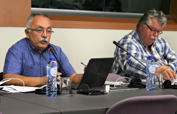 EGITIM/SEN General Secretary Özgür Bozdoğan speaks to ETUCE HERSC